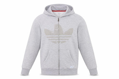 Mens UK Size S adidas Grey Full Zip Hoodie