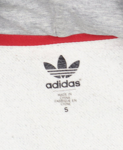 Mens UK Size S adidas Grey Full Zip Hoodie