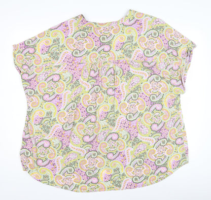Damart Women's Multicolour Paisley Blouse - Size 18