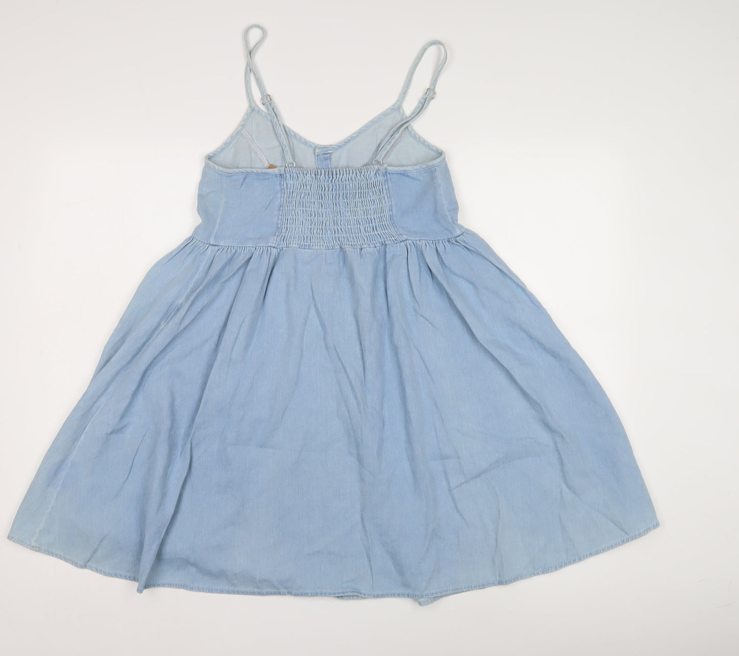 Topshop Blue Women's Fit & Flare Dress Size 10