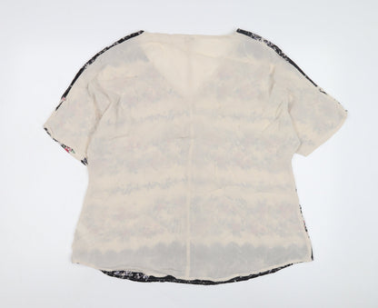 Womens UK Size 8 Monsoon Multicoloured Basic Blouse