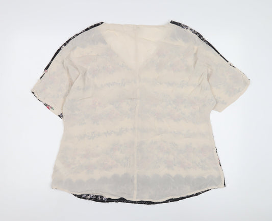 Womens UK Size 8 Monsoon Multicoloured Basic Blouse