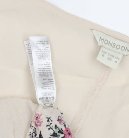 Womens UK Size 8 Monsoon Multicoloured Basic Blouse