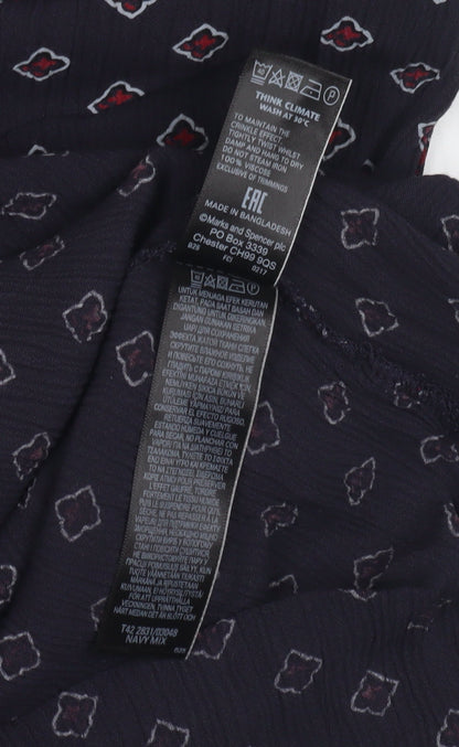 Marks and Spencer Women's Multicoloured V-Neck Slip Dress