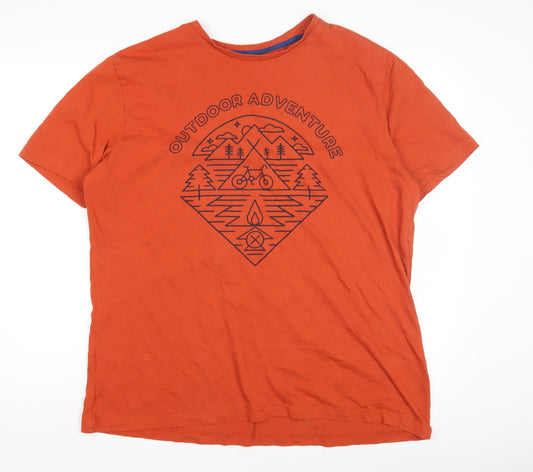 Marks and Spencer Men's Orange Outdoor XL T-Shirt