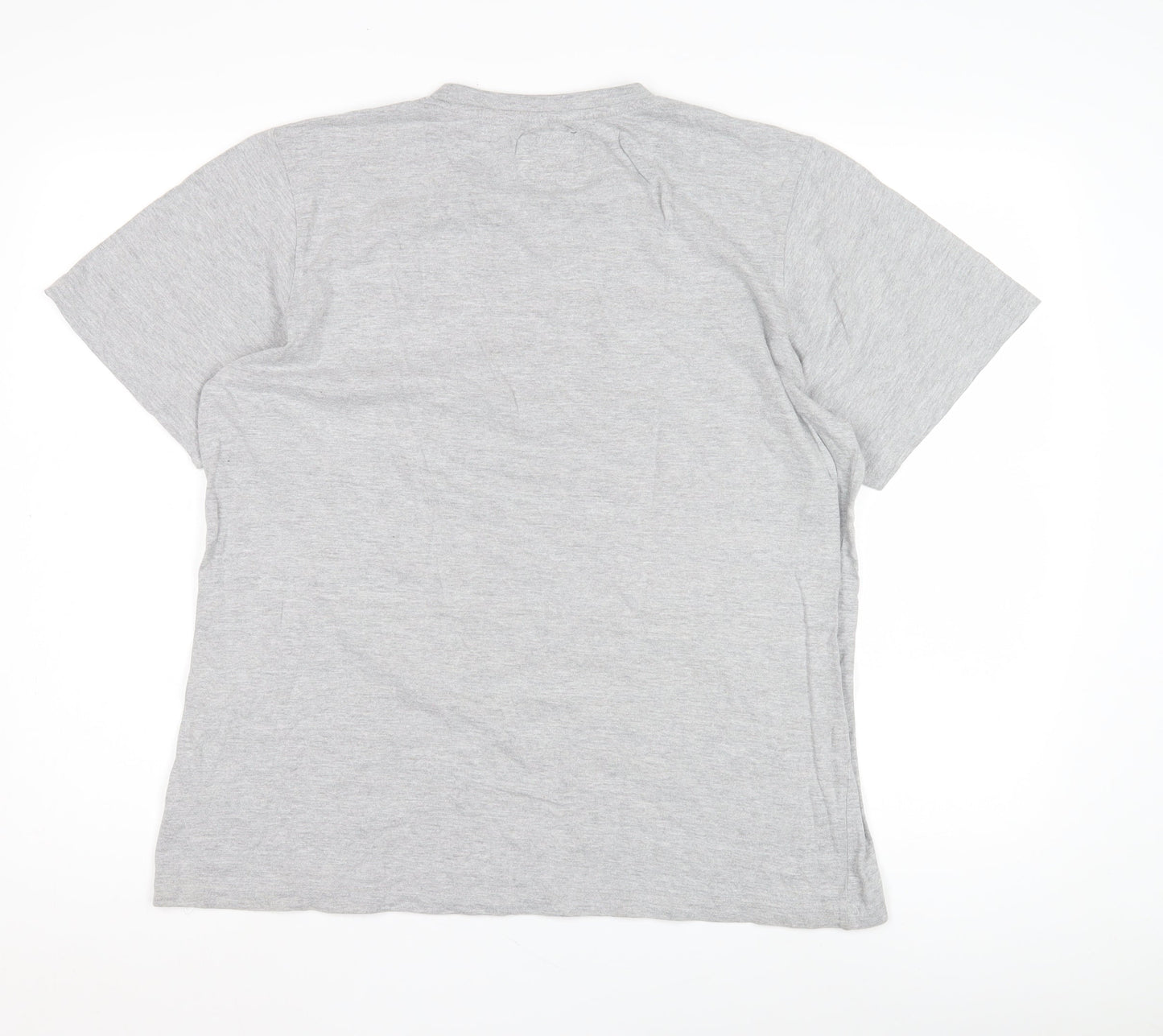 Mens UK Size L Henleys Grey  T-Shirt