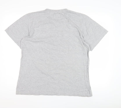 Mens UK Size L Henleys Grey  T-Shirt