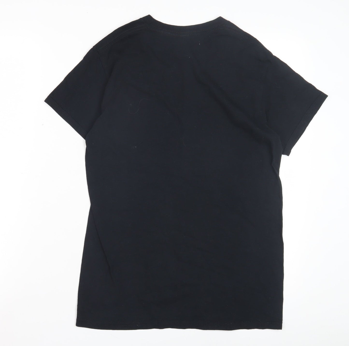 Mens UK Size S Gildan Black  T-Shirt