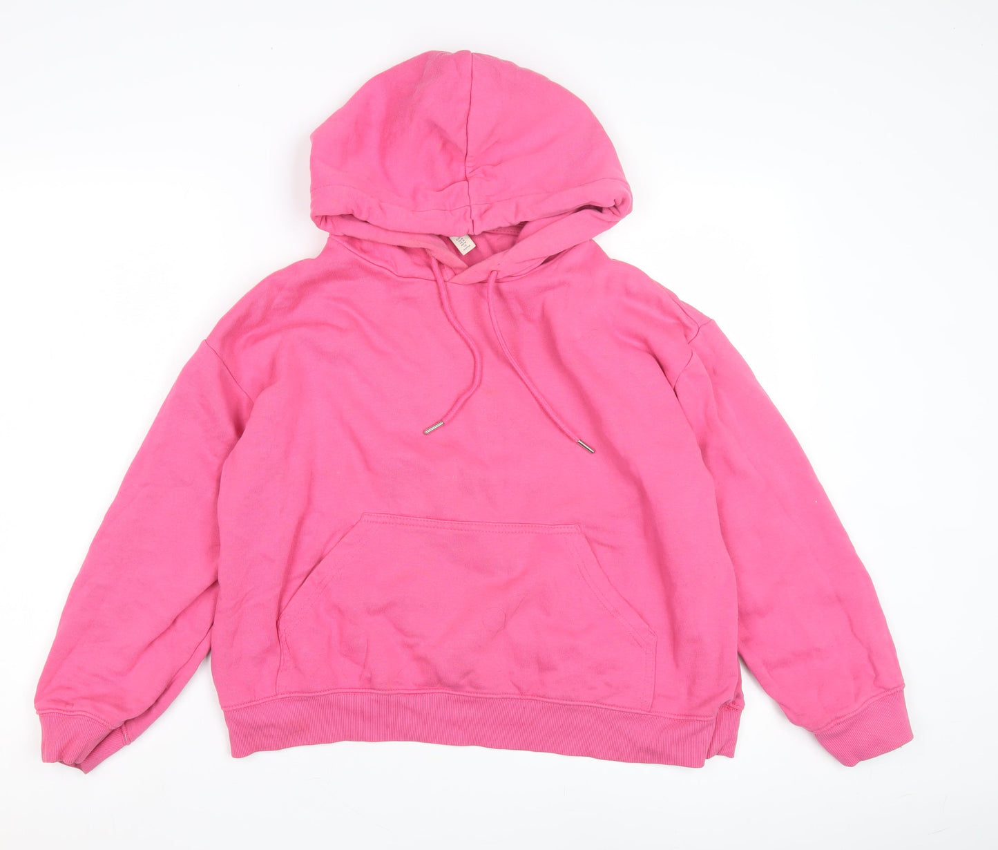 H&M Women's Pink Pullover Hoodie - Size M