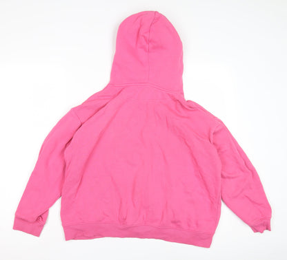 H&M Women's Pink Pullover Hoodie - Size M