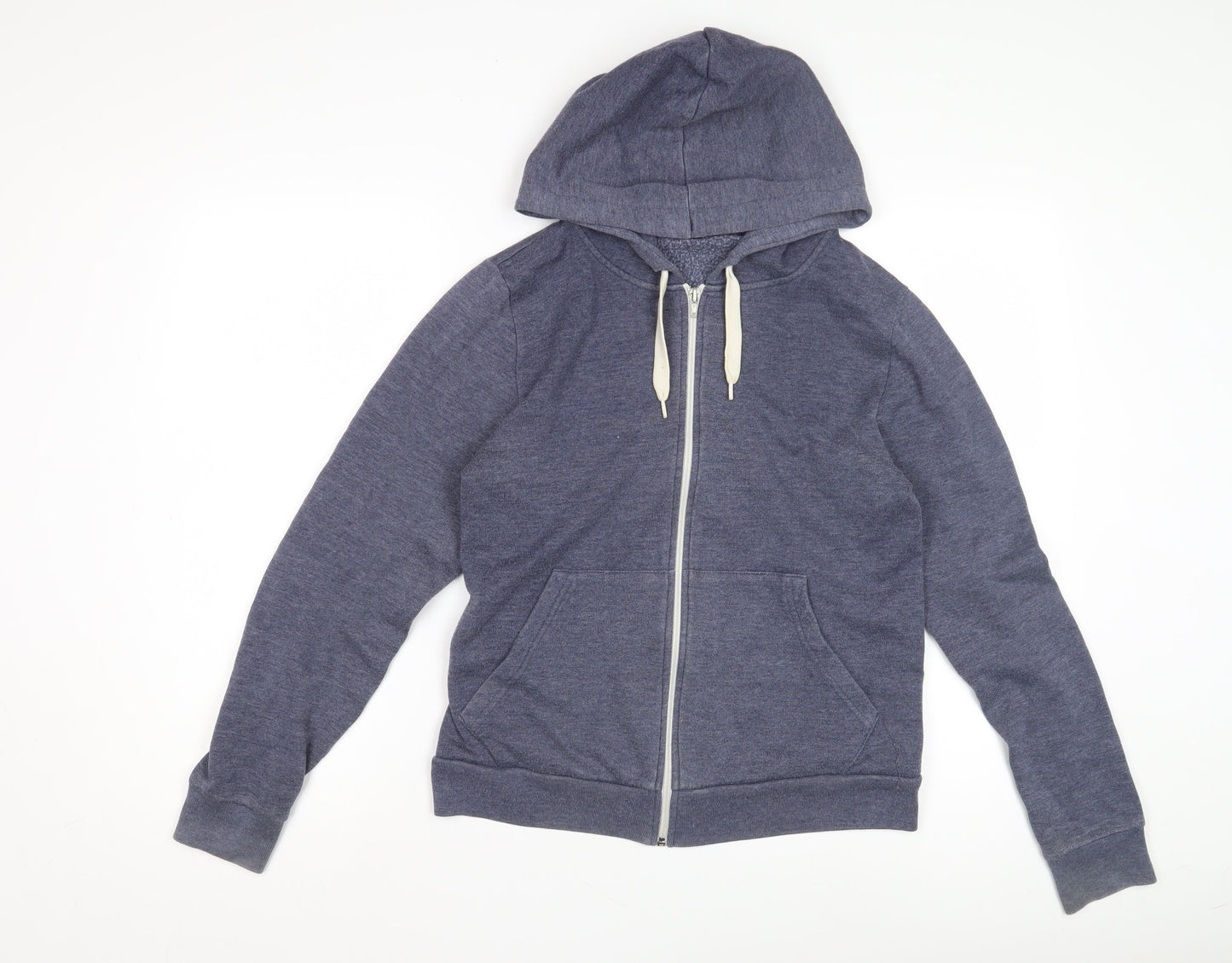 Topshop Women's Blue Full Zip Hoodie, Size 10, Casual Wear