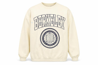 Unisex Adults UK Size S Pull & Bear Ivory Pullover Sweatshirt