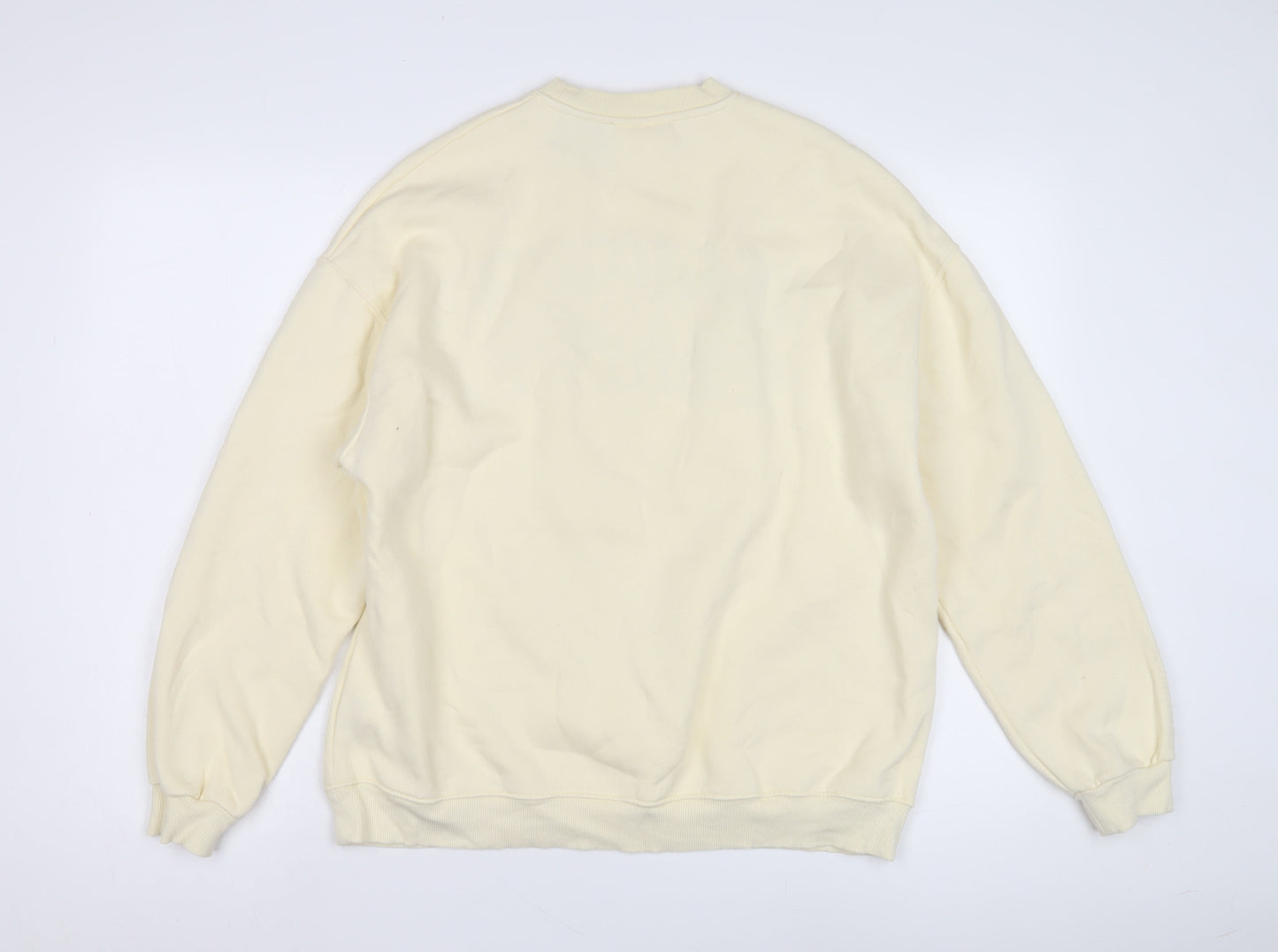 Unisex Adults UK Size S Pull & Bear Ivory Pullover Sweatshirt