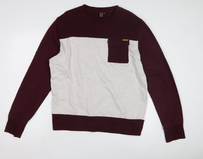 Mens UK Size XL Firetrap Multicoloured Pullover Sweatshirt