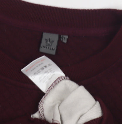 Mens UK Size XL Firetrap Multicoloured Pullover Sweatshirt