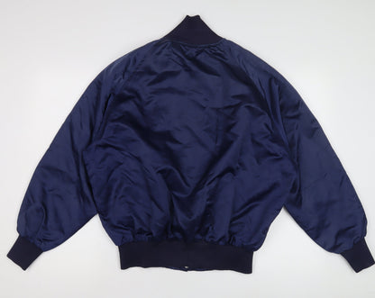 Astro Men's Blue XL Bomber Jacket - Casual Style