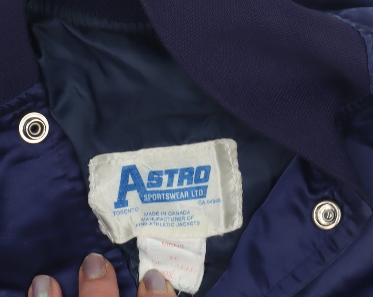 Astro Men's Blue XL Bomber Jacket - Casual Style