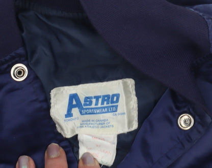 Astro Men's Blue XL Bomber Jacket - Casual Style