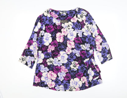 Womens UK Size 18 BHS Multicoloured Basic Blouse