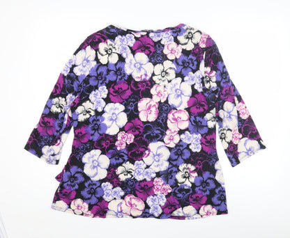 Womens UK Size 18 BHS Multicoloured Basic Blouse