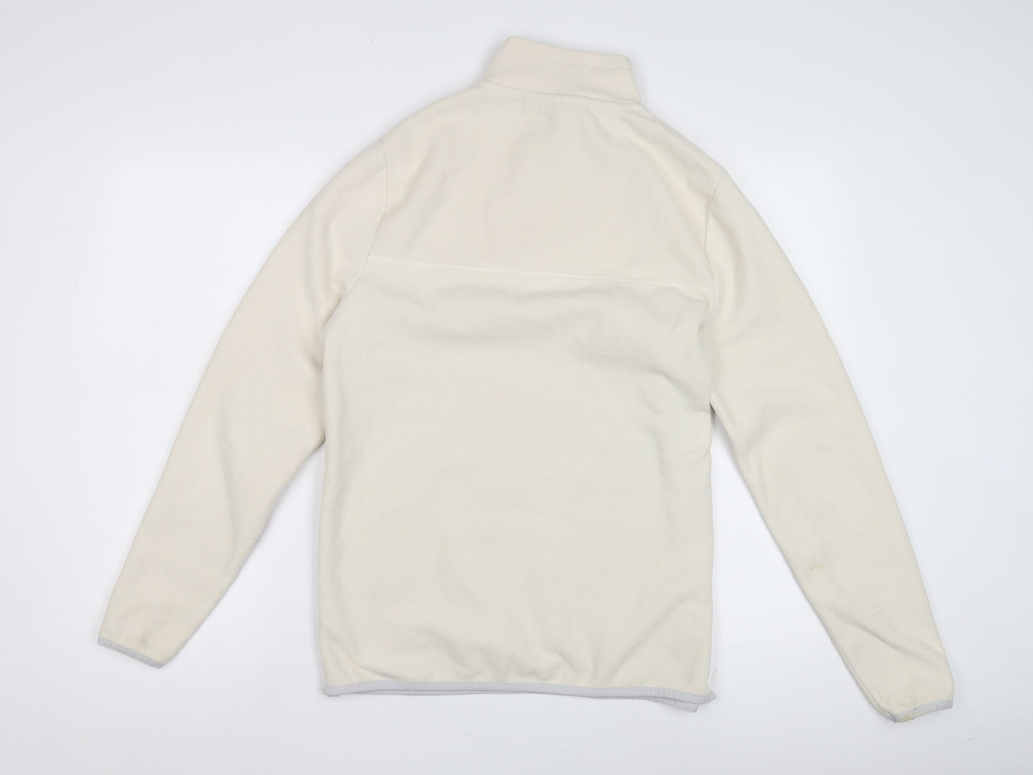 Womens UK Size S ASOS DESIGN Ivory Full Zip Sweatshirt