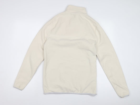 Womens UK Size S ASOS DESIGN Ivory Full Zip Sweatshirt