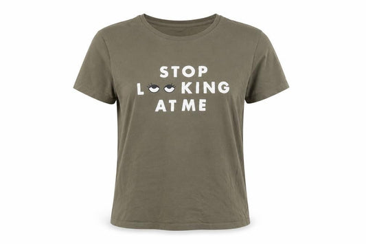 Front view of Pull&Bear unisex green basic t-shirt l