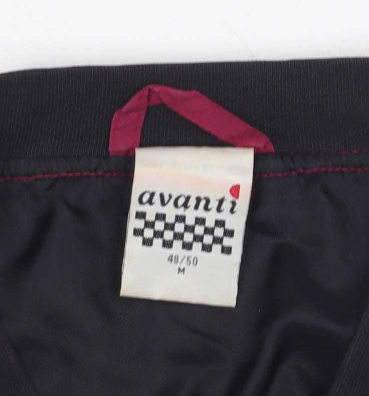 Avanti Men's Red Silk Bomber Jacket, M