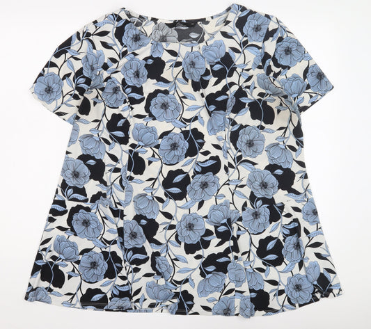 Additional front view of Bon Collection Women's Multicoloured Floral Top