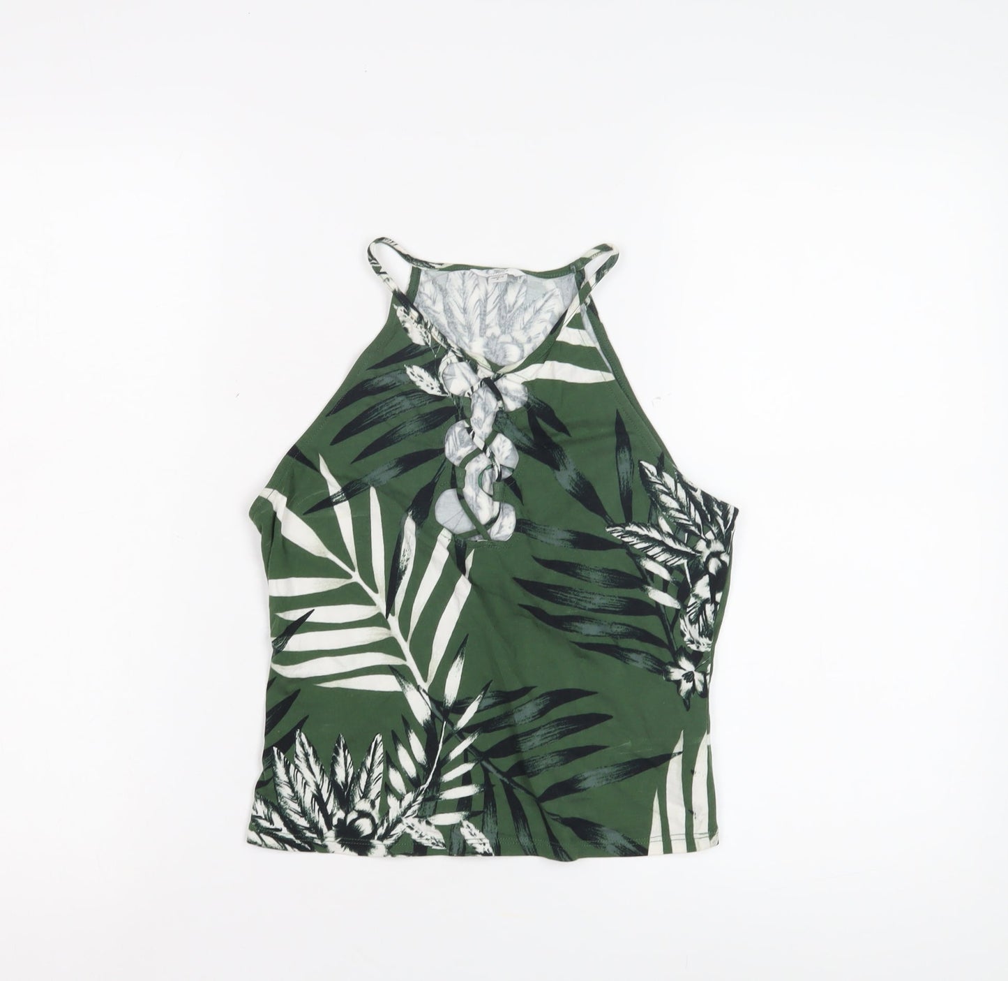 Guess Women's Green Floral Camisole Tank, Size S