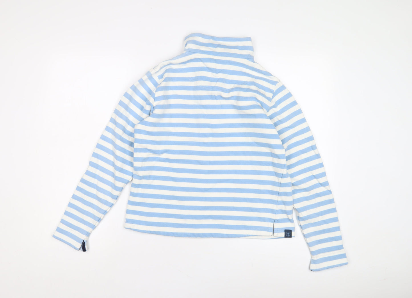 Lighthouse Women's Blue Striped Pullover Sweatshirt, Size 8