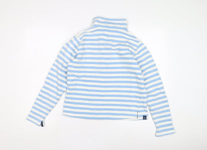 Lighthouse Women's Blue Striped Pullover Sweatshirt, Size 8