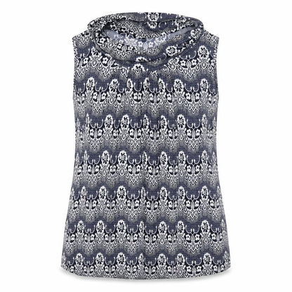 Front view of Samya Women's Multicoloured Floral Sleeveless Top