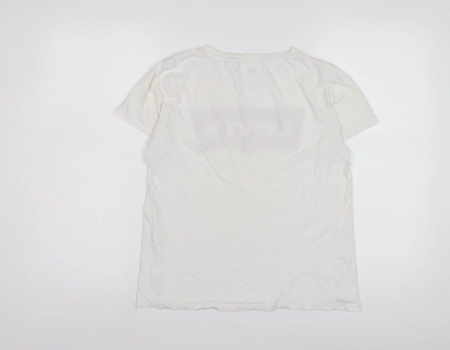 Womens UK Size S Levi's White  T-Shirt