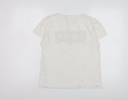 Womens UK Size S Levi's White  T-Shirt