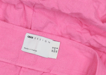 Womens UK Size 12 ASOS   Pink Trousers