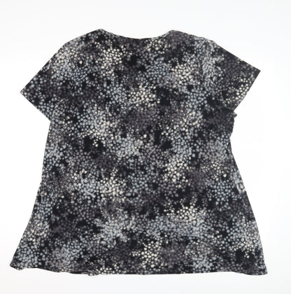 Womens UK Size 20 BM Collection Black Basic Blouse