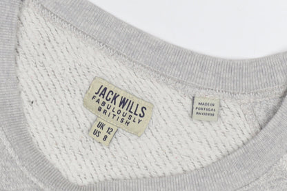 Womens UK Size 12 Jack Wills Grey Pullover Sweatshirt