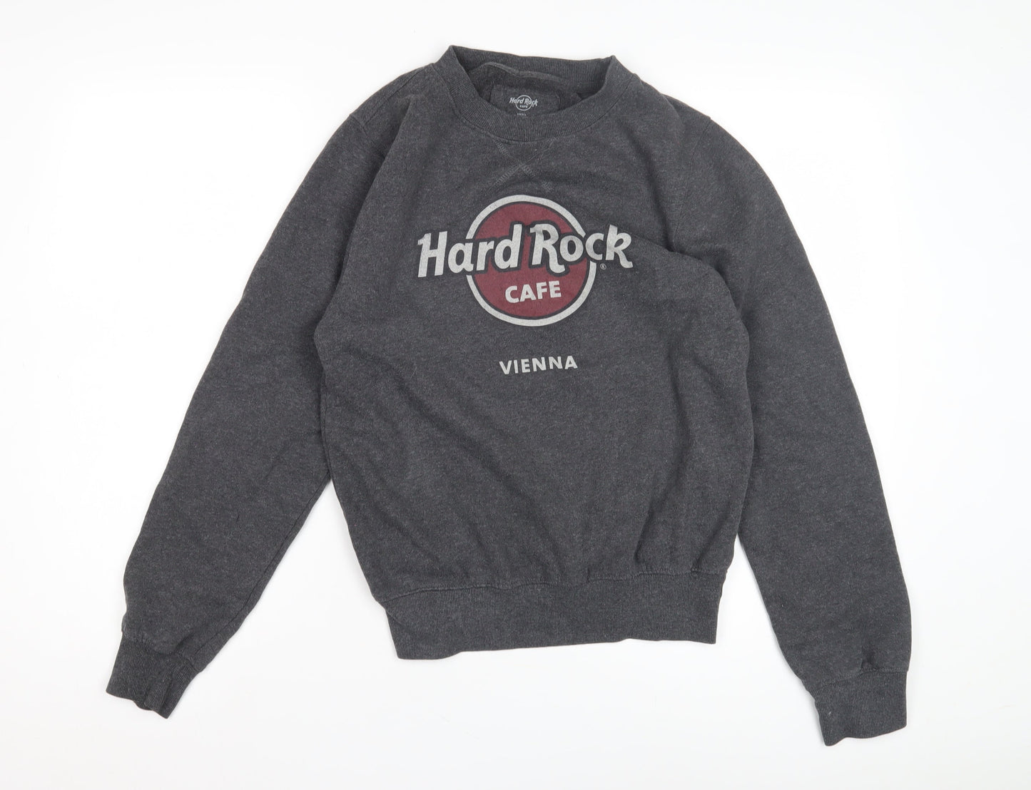 Unisex Adults UK Size S Hard Rock Cafe Grey Pullover Sweatshirt