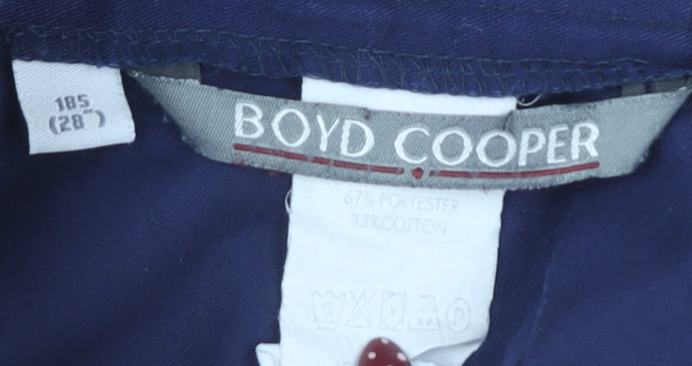 Boyd Cooper Blue Unisex Trousers, Size 28, Casual Style