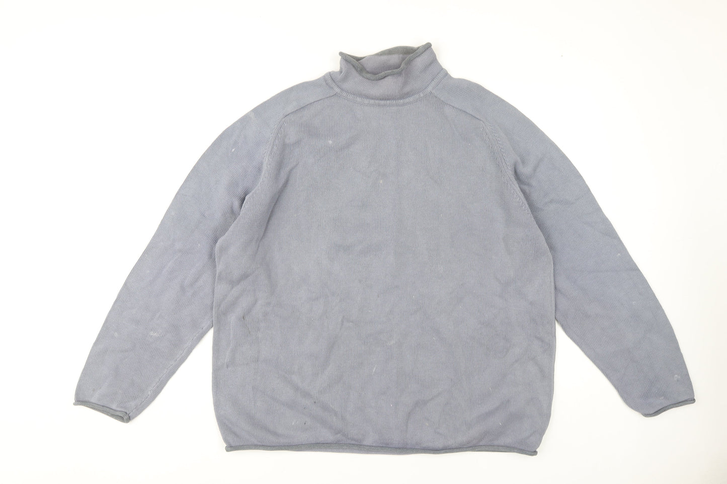 Next Men's XL Grey Pullover Jumper, Casual High Neck
