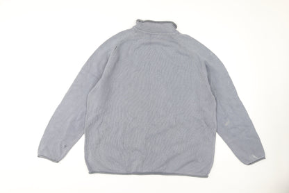 Next Men's XL Grey Pullover Jumper, Casual High Neck