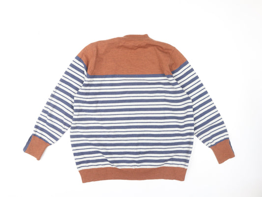Julipa Women's Multicoloured Striped Pullover Jumper