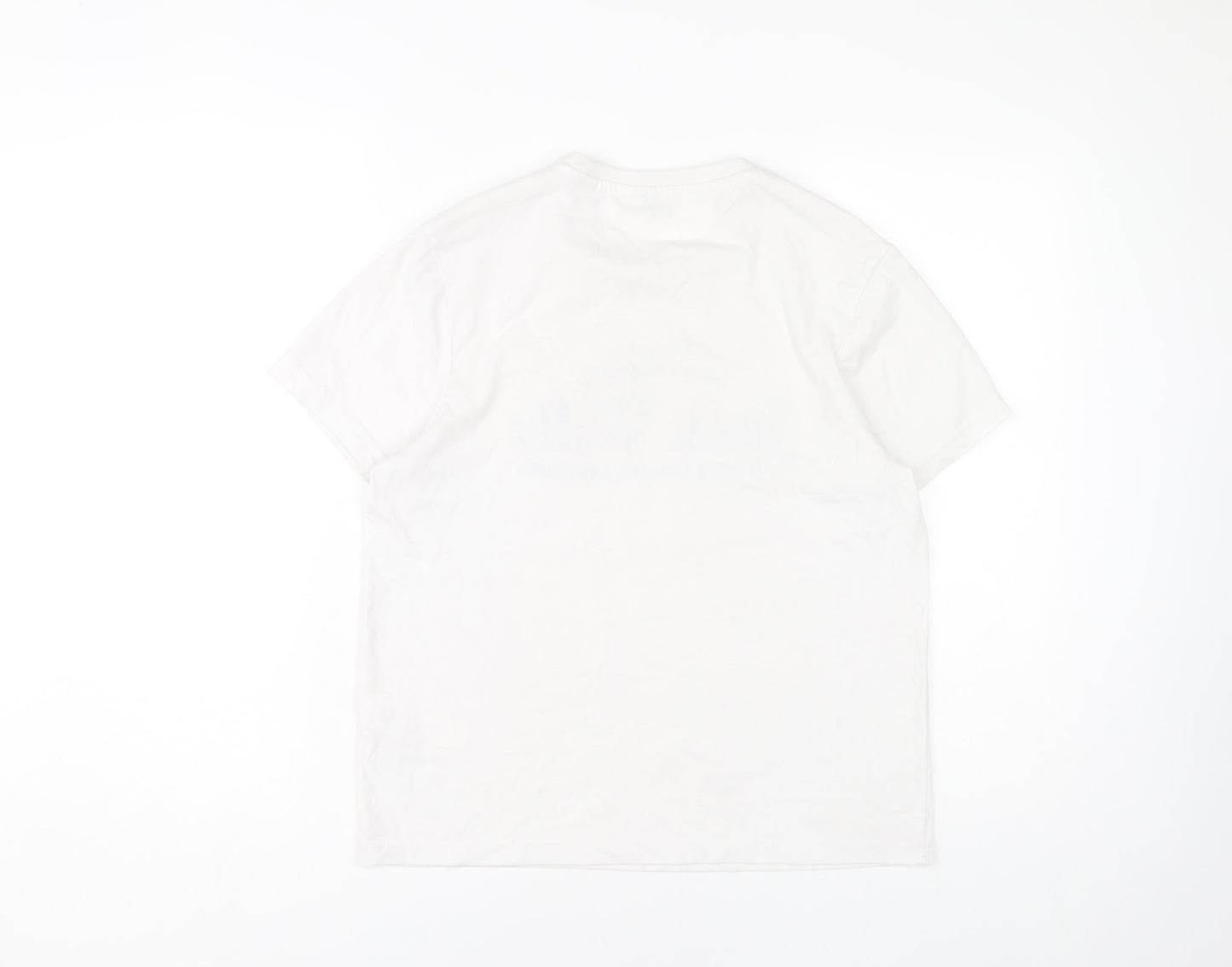 Jack Wills Women's White T-Shirt, Size 8, Casual Style
