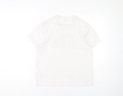 Jack Wills Women's White T-Shirt, Size 8, Casual Style