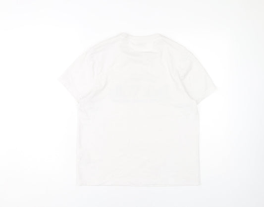 Jack Wills Women's White T-Shirt, Size 8, Casual Style