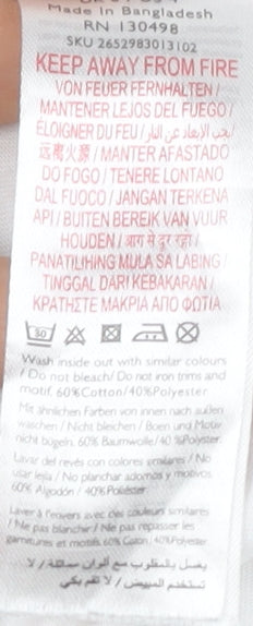 Jack Wills Women's White T-Shirt, Size 8, Casual Style