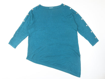 Womens UK Size 16/18 JD Williams Blue Pullover Jumper
