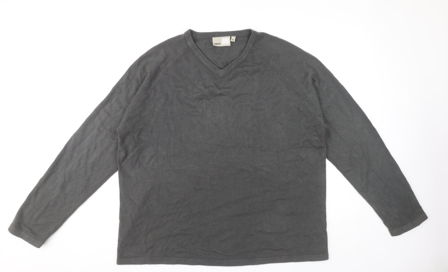 Zantos Men's Grey XL Acrylic Pullover Jumper