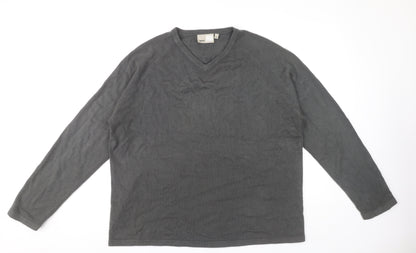 Zantos Men's Grey XL Acrylic Pullover Jumper